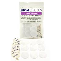 Ursa Straps Plush Circles 9x + Stickies 30x plakkers voor dasspeldmicrofoons (wit)