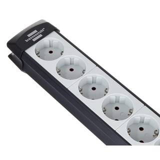 Brennenstuhl Premium-Line 1951560101 stekkerdoos 6-voudig bevestigbaar 5m zw/gr