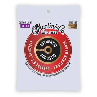 Martin Strings MA535T Authentic Lifespan 2.0 Phosphor Bronze