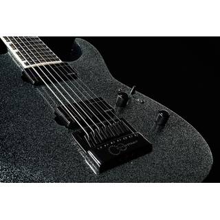 ESP E-II M-II 7B Baritone EverTune Granite Sparkle 7-snarige elektrische gitaar met koffer
