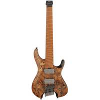 Ibanez Q Series QX527PB-ABS Antique Brown Stained 7-snarige headless elektrische gitaar met gigbag
