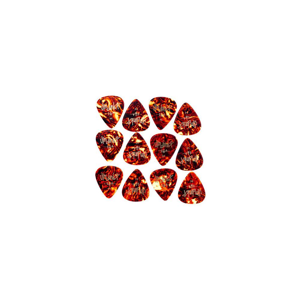 Dunlop Celluloid Shell Heavy 12-pack plectrumset