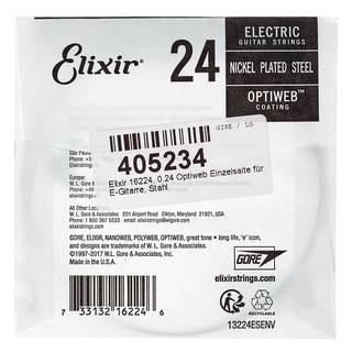 Elixir 16224 Optiweb .024 losse snaar met coating