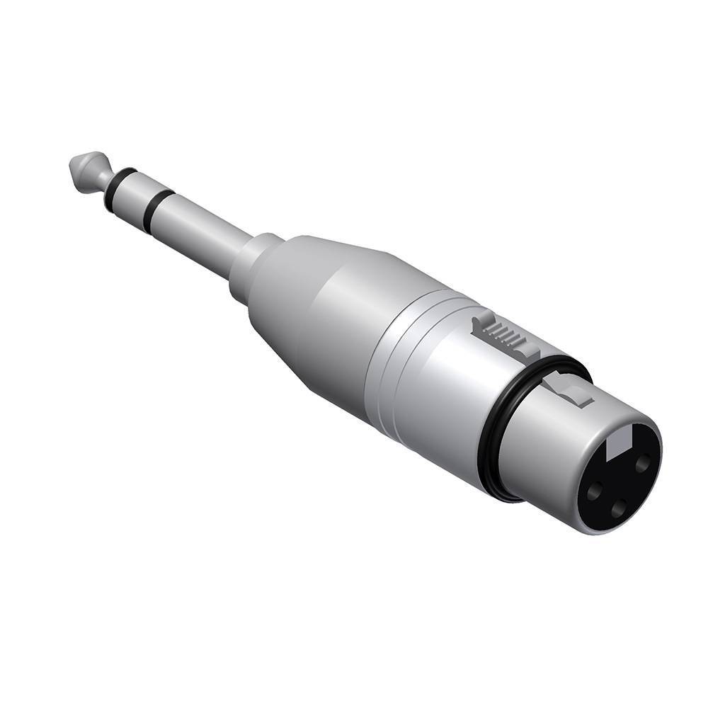 Procab VC120 XLR female naar Stereo jack male adapter