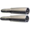Stagg AC-XMPFH Verloop XLR male - Jack female (2 stuks)