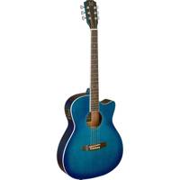 J.N Guitars Bessie BES-ACE Transparent Blue Burst westerngitaar