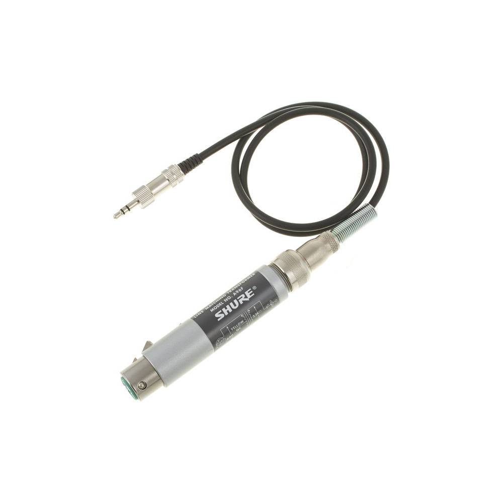 Shure A96F matching transformator XLR - 3.5mm jack
