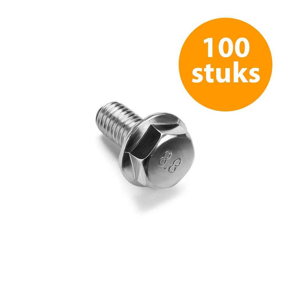 Adam Hall 54M8X16 Flensbout M8 x 16 met tandkrans (100 stuks)