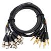 Cordial CML8-0FV3C Intro multikabel 8x XLR female - 8x 6.3mm TRS jack 3m