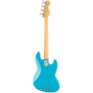 Fender American Professional II Jazz Bass LH Miami Blue MN linkshandige elektrische basgitaar met koffer