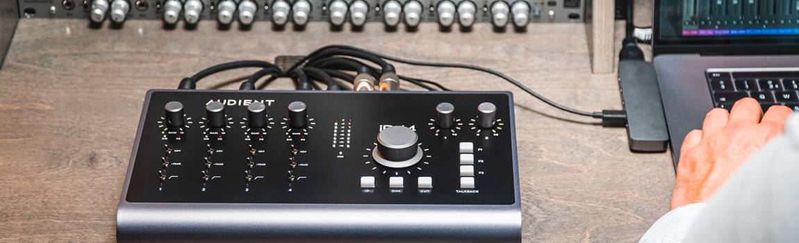 De nieuwe Audient iD44 MKII 20-in – 24out audio interface