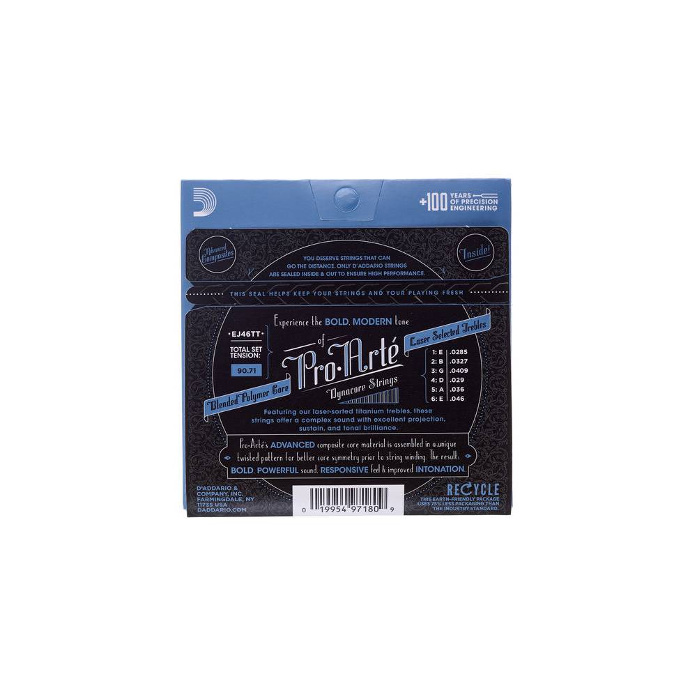 D'Addario EJ46TT Pro-Arte snarenset voor klassieke gitaar