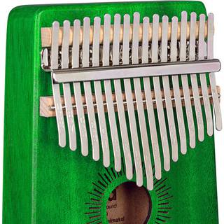 Sela SE 248 Kalimba Mahogany 17 Green met beschermhoes