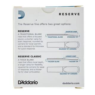 D'Addario Woodwinds Reserve Bb Clarinet Reeds 3.0 (10 stuks)
