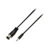 Valueline 3,5mm male naar DIN MIDI 2 meter