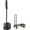 Electro-Voice Evolve 30M zwart + Gravity Cart M 01 B multifunctionele trolley
