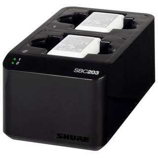 Shure SBC203 dubbele SLXD acculader