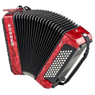 Hohner Bravo II 60 Rood, Silent Key accordeon