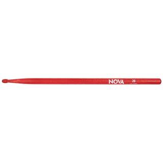 Nova by Vic Firth N2BR 2B drumstokken met houten tip, rood