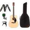 Fender CD-60S Natural akoestische westerngitaar + gigbag + accessoires