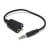 Valueline splitkabeltje minijack m naar 2 x minijack f