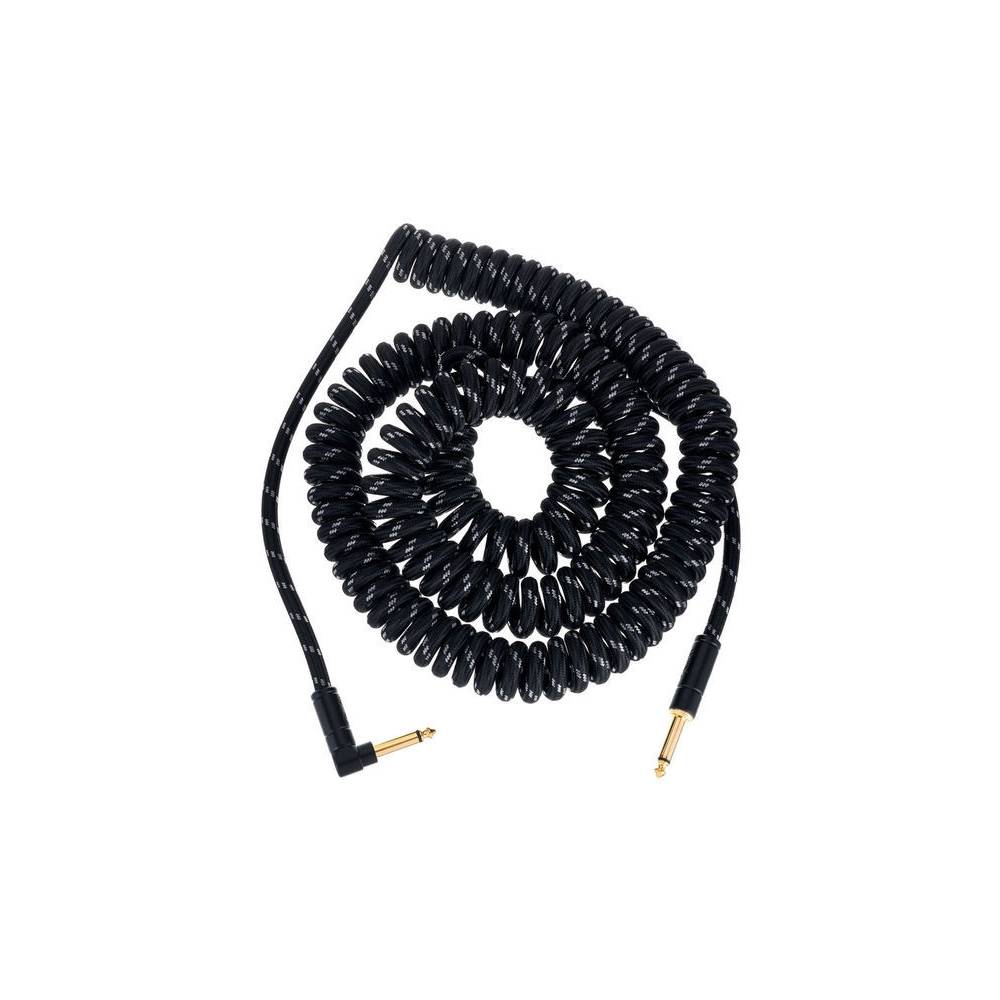 Fender Deluxe Cables Coil Cable 9 m zwart tweed recht en haaks