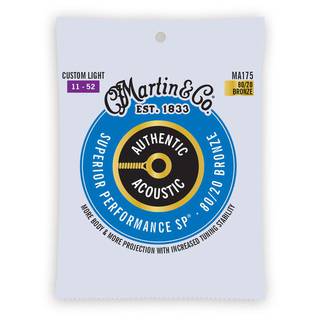 Martin Strings MA175 Authentic Acoustic SP 80/20 Bronze Custom Light