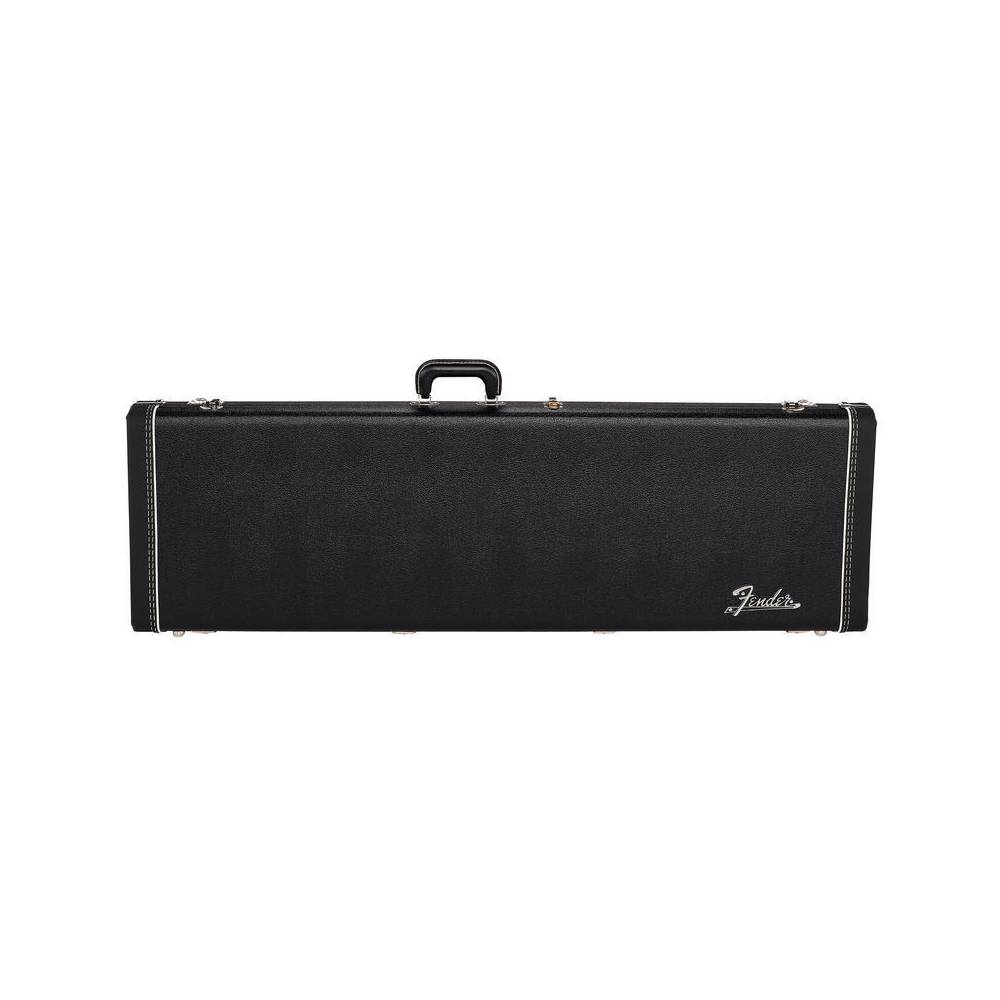 Fender G&G Deluxe Precision Bass Hardshell Case Black/Orange Plush koffer voor Precision bas