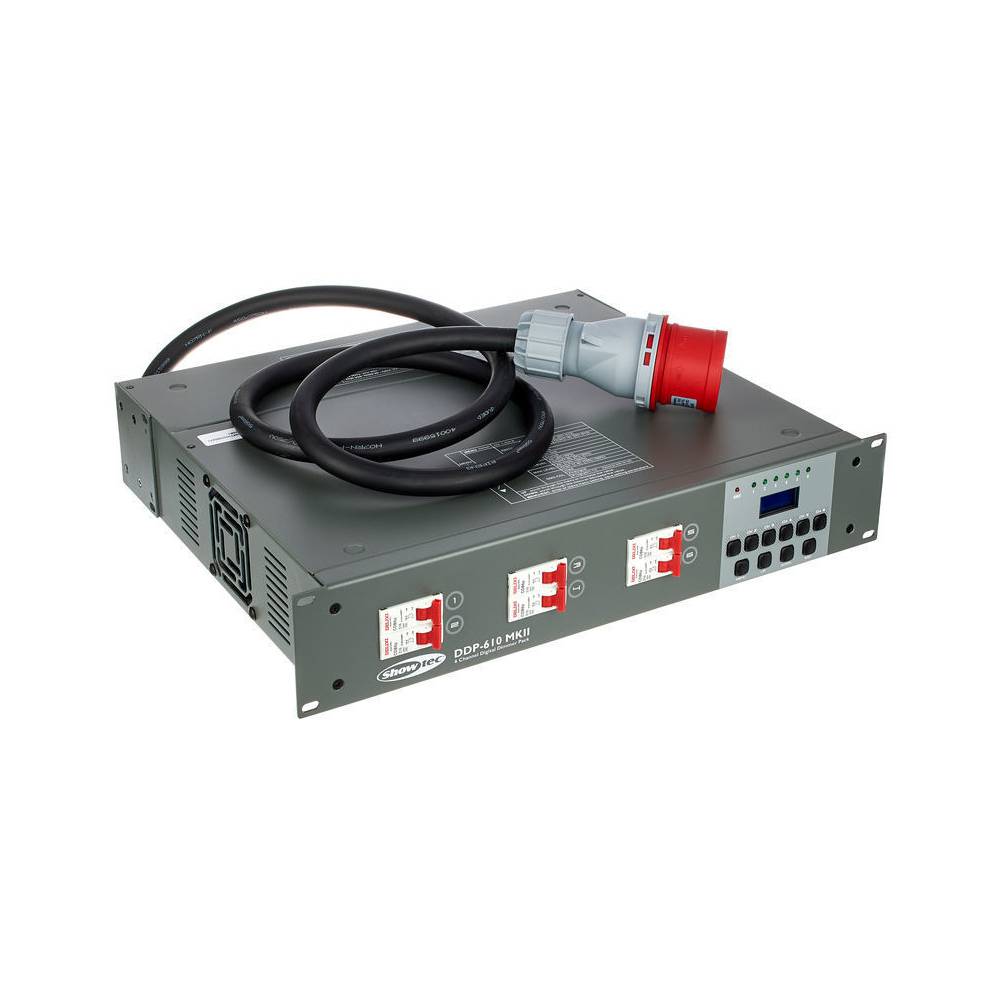 Showtec DDP-610S 6-kanaals digitaal dimmerpack schuko