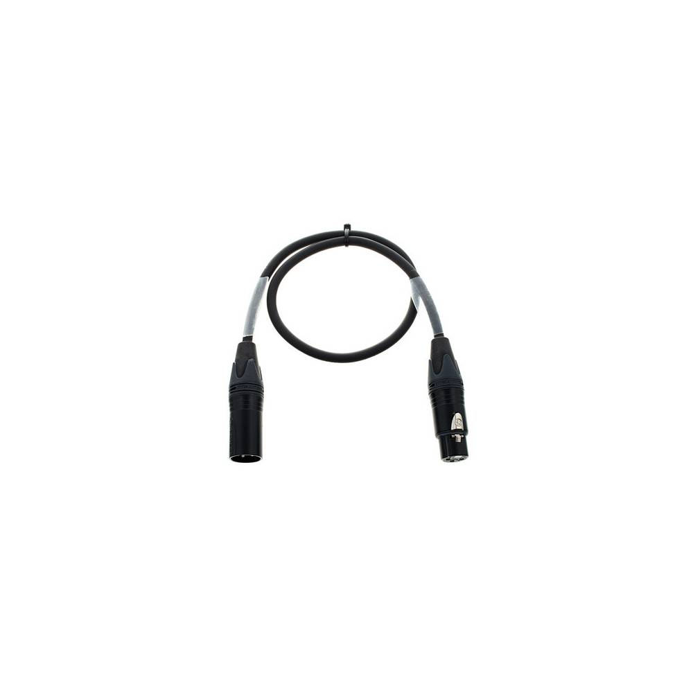 Cordial CPD0.5FM DMX XLR male - XLR female 3-pins lichtkabel 0.5 meter