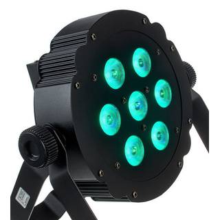 Showtec Compact Par 7 Tri platte RGB LED-par zwart