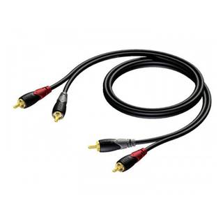 Procab CLA800 2x RCA male - 2x RCA male kabel 20m