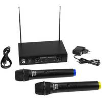 Omnitronic VHF-102 214.35/201.60MHz draadloze microfoonset