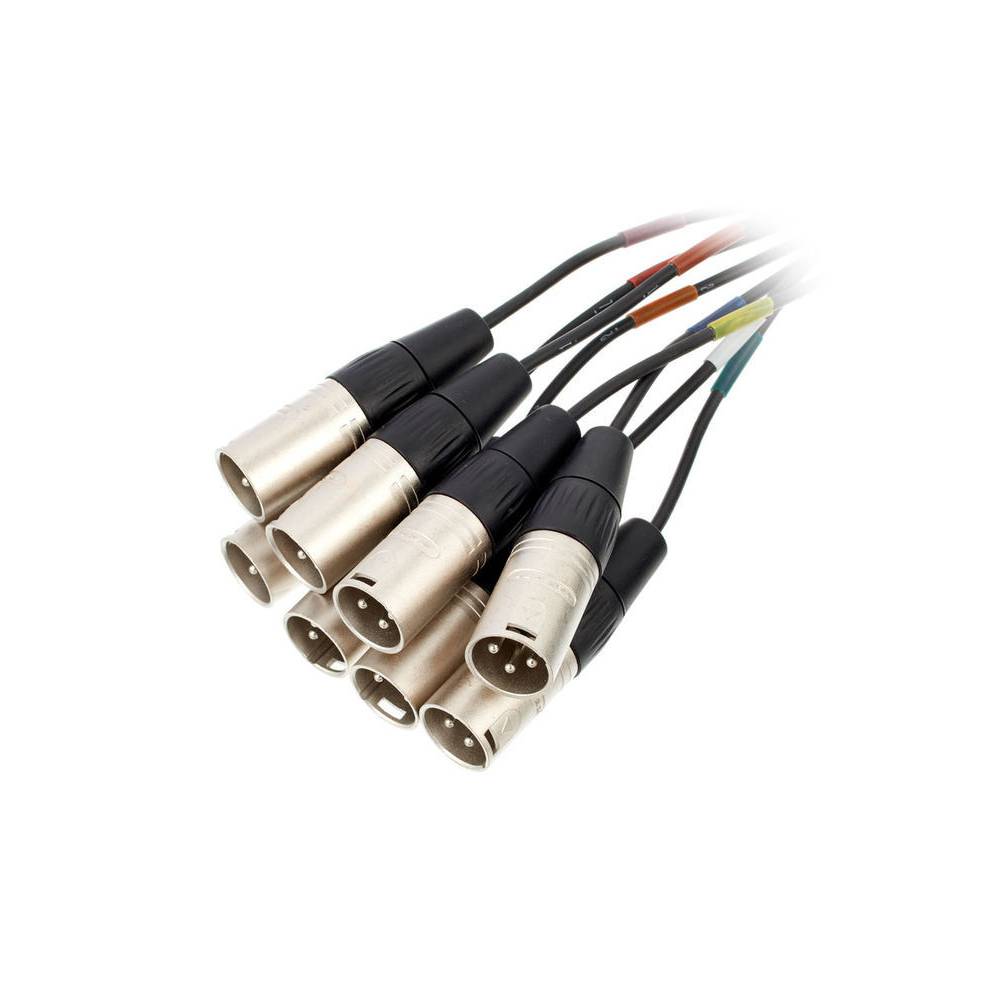Cordial CML8-0MV3C Intro multikabel 8x XLR male - 8x 6.3mm TRS jack 3m
