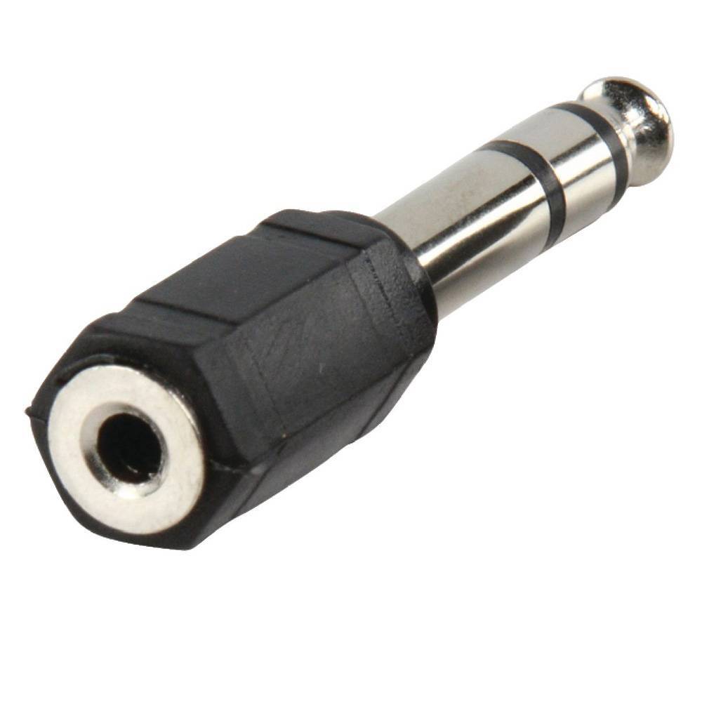 HQ plug 3.5mm female stereo naar 6.35mm male stereo adapter