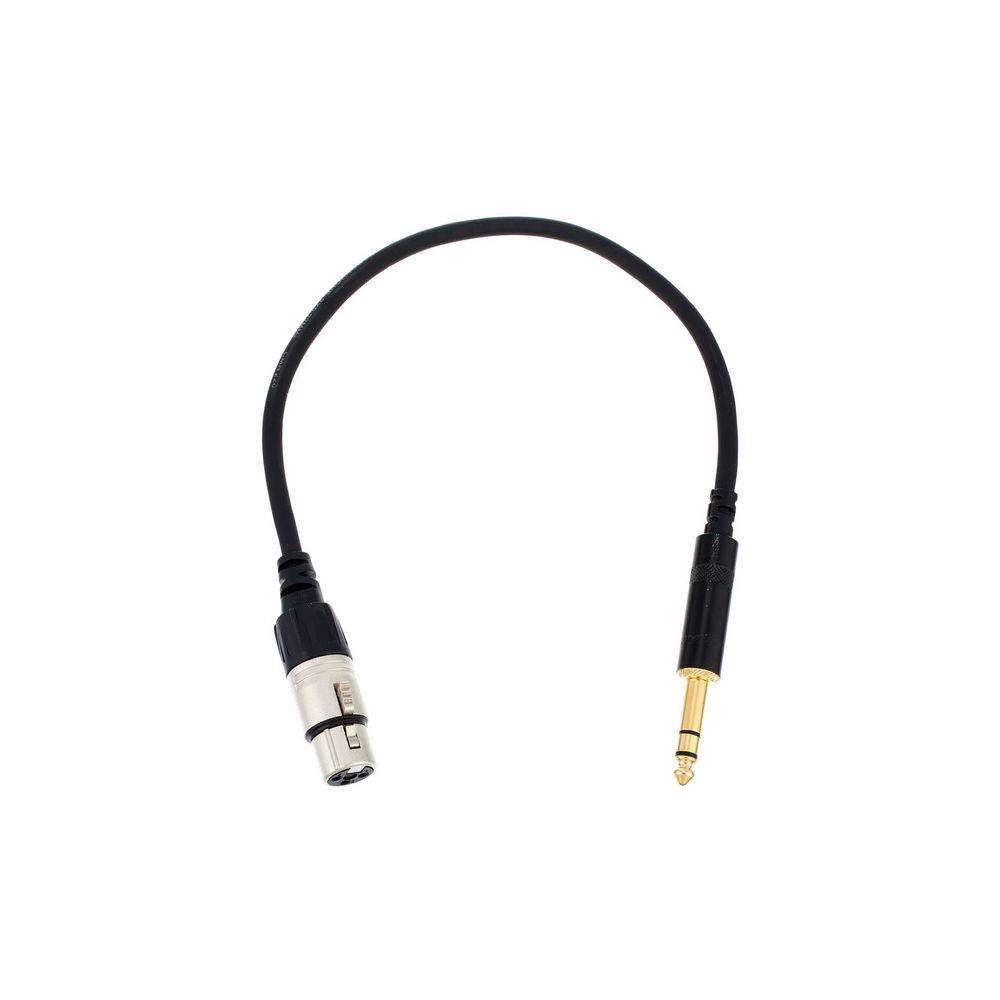 Cordial CFM0.3FV Intro verloopkabel XLR female - 6.3mm TRS jack 0.3m