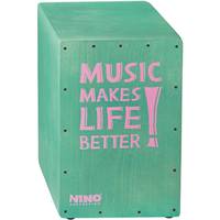 Nino Percussion NINO952TU 17.75 inch cajon turquoise