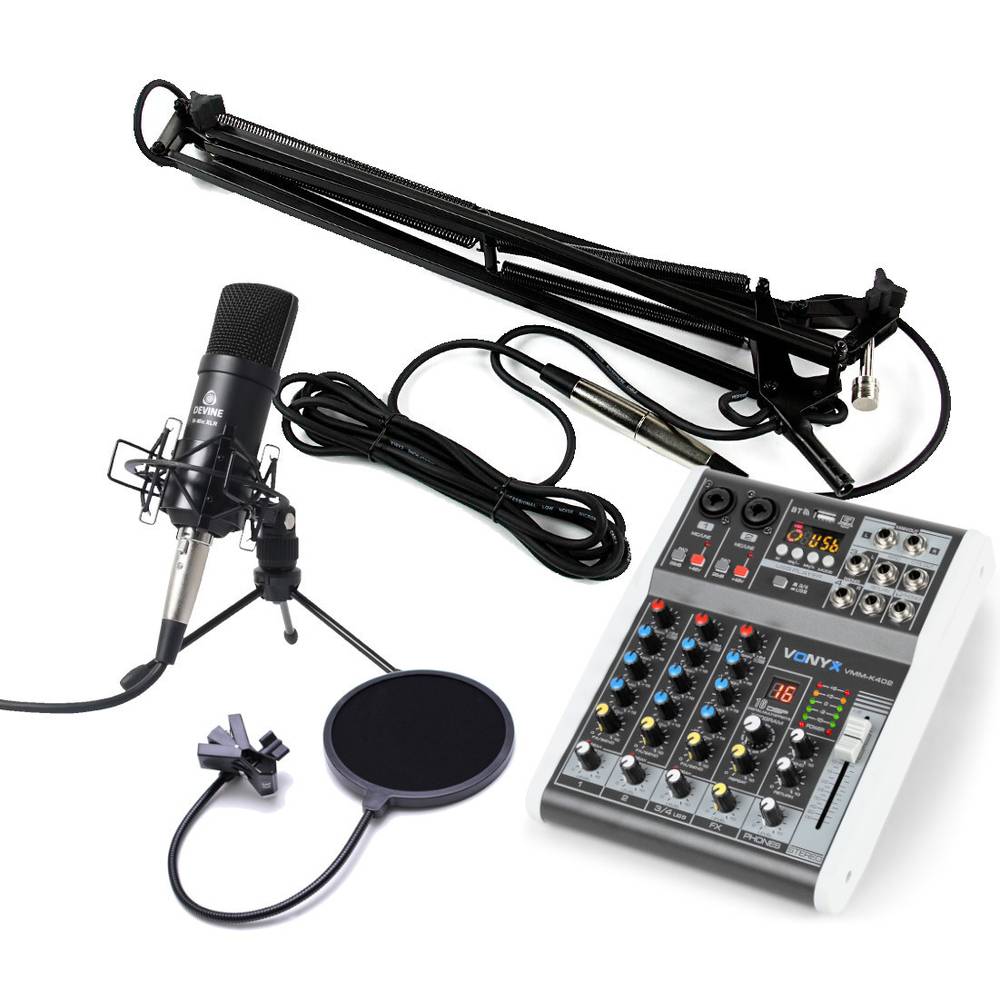 Indica diepgaand Mos Devine M-Mic Podcast Set Plus studiomicrofoon met USB-Mixer kopen? -  InsideAudio