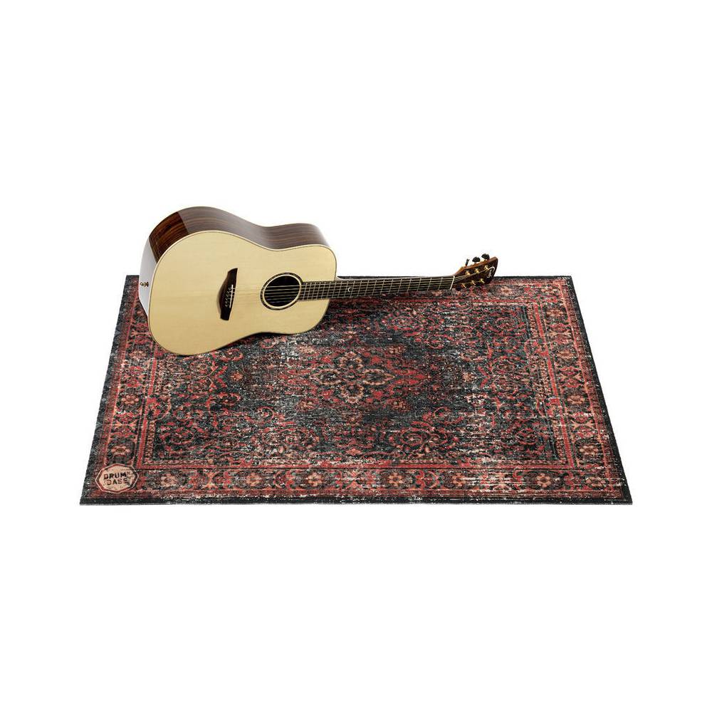 DRUMnBASE Vintage Persian Black Red Stage mat 130 x 90 cm