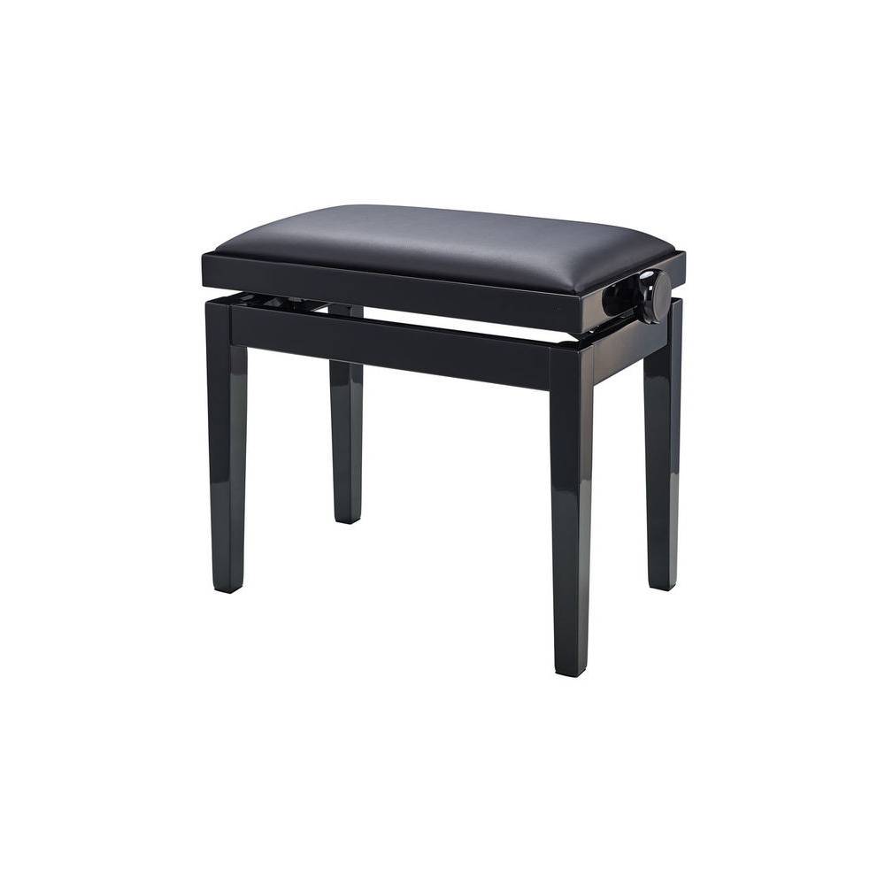 Konig & Meyer 13971 pianobank hoogglans zwart met kunstlederen zitting