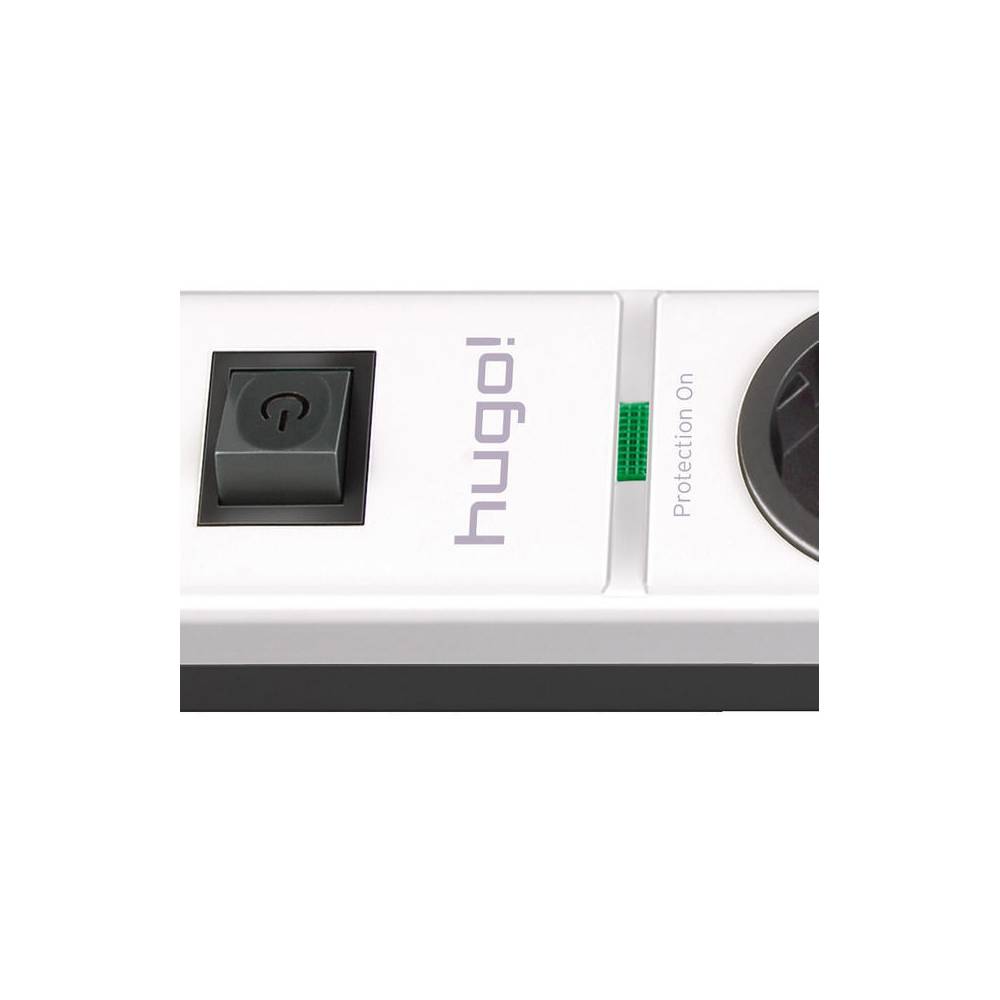 Brennenstuhl hugo! 1150610304 stekkerdoos 4-voudig met beveiliging 2m zw/w