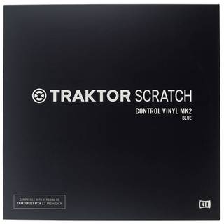 Native Instruments Traktor Scratch Control Vinyl MK2 1x blauw