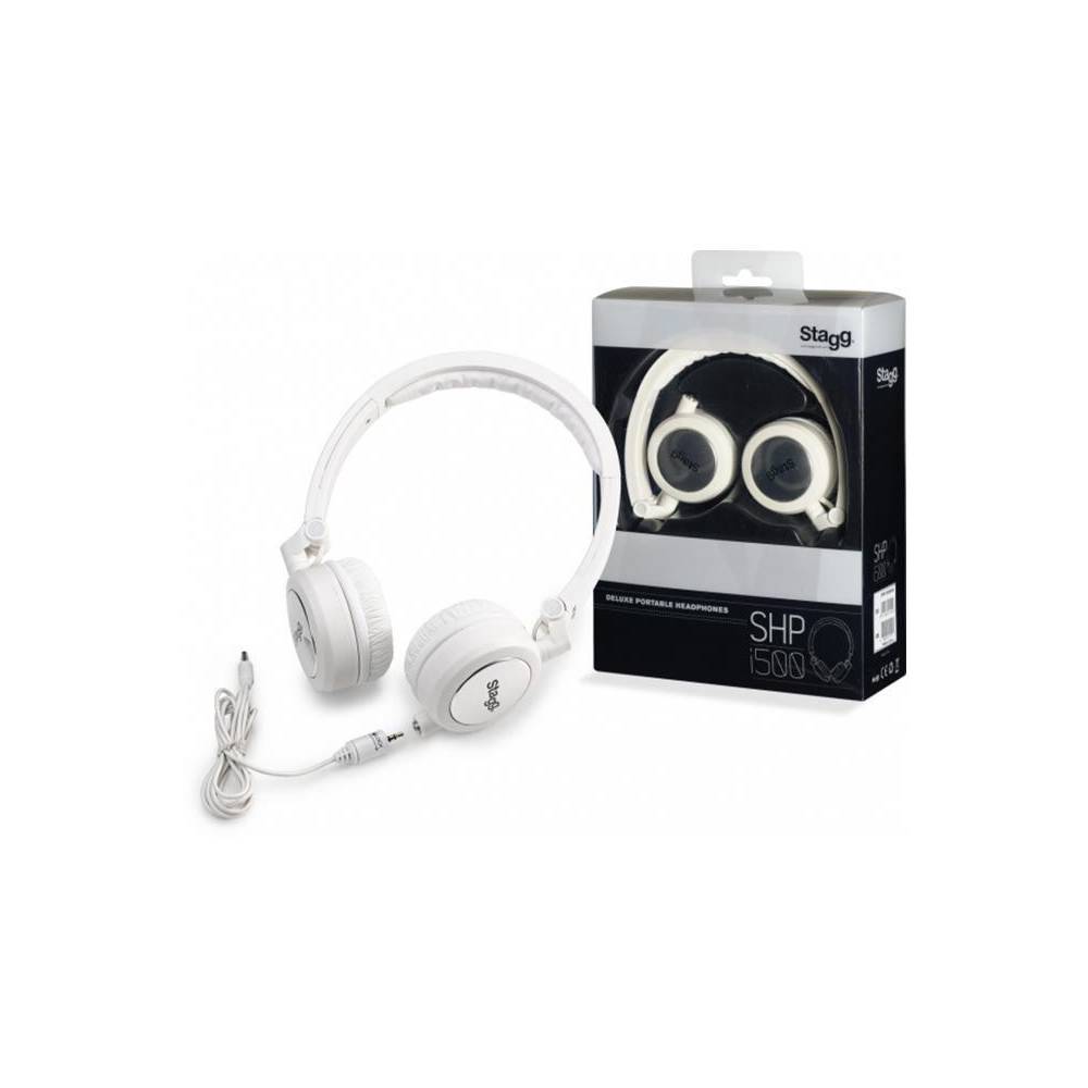 Stagg SHP I500WHH on-ear Hoofdtelefoon Wit