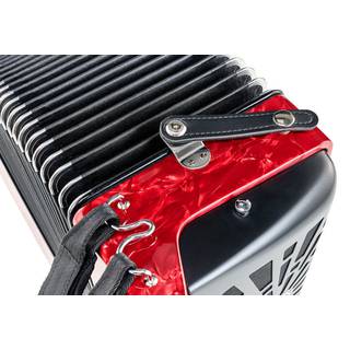Hohner Bravo II 60 Rood, Silent Key accordeon
