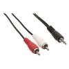 Valueline Stereo Audiokabel 3.5 mm Male - 2x RCA Male