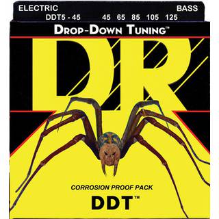 DR Strings DDT5-45 Drop-Down Tuning medium set basgitaarsnaren