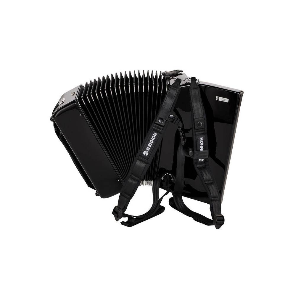 Hohner Bravo II 48 Zwart, Silent Key accordeon