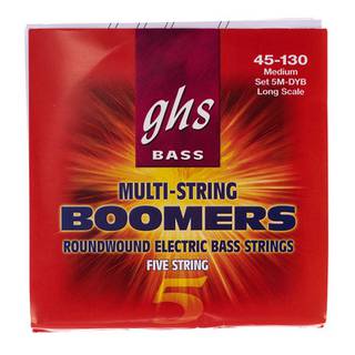 GHS 5M-DYB Bass Boomers Medium snarenset voor 5-snarige bas