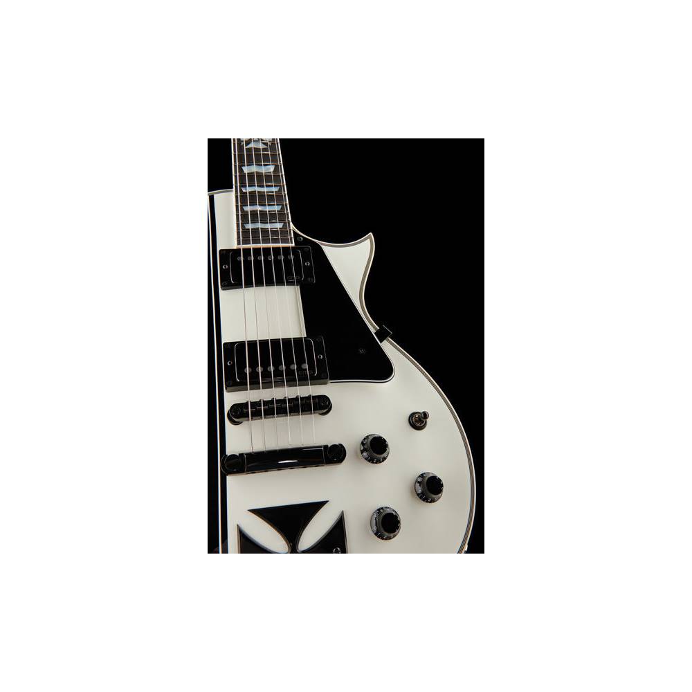ESP Signature Series James Hetfield Iron Cross Snow White