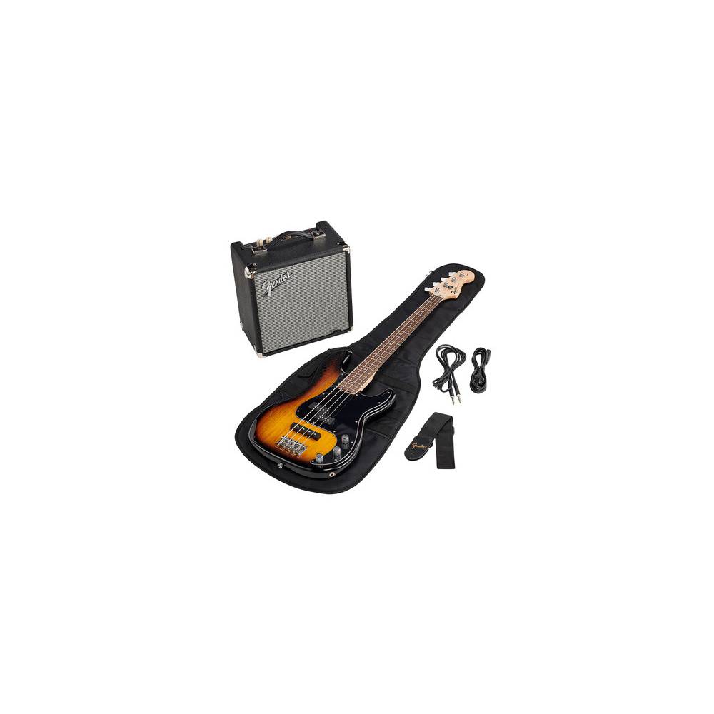 Squier Affinity Series Precision Bass PJ Pack Brown Sunburst